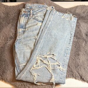 American Eagle Ripped Mom Jeans